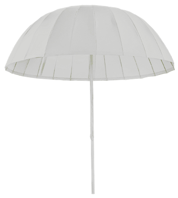 Umbrella Domed - 2.4m - White